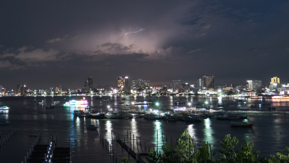 Thunderstorm In City