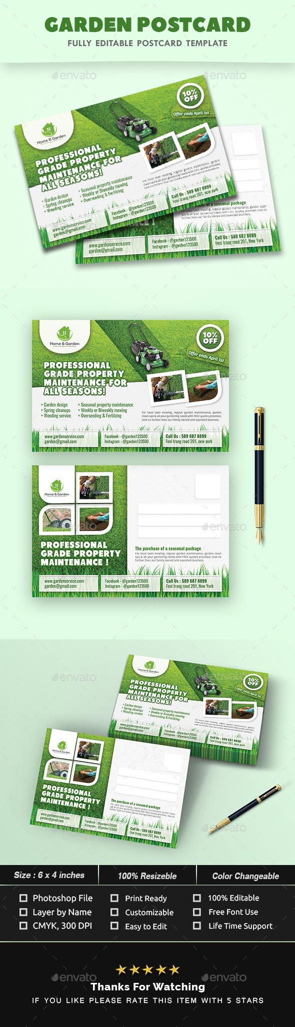 Garden Brochure Graphics, Designs & Templates from GraphicRiver