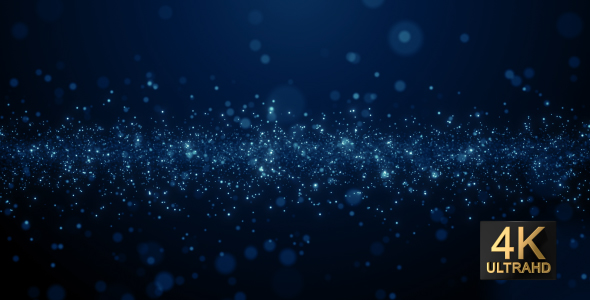 Blue Particles Background