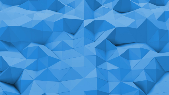 Blue Polygonal Geometric Loop alt