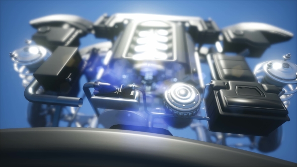 Detailed Car Engine and Other Parts alt