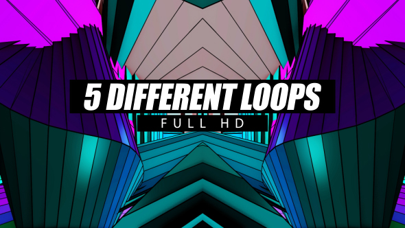 Colorful Fractal VJ Loop Background