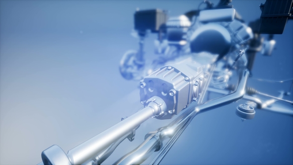 Detailed Car Engine and Other Parts alt