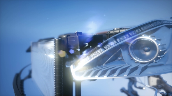 Detailed Car Engine and Other Parts alt