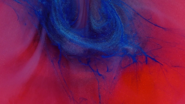 Ink in Water. Colour Ink Reacting in Water Creating Abstract Background. alt