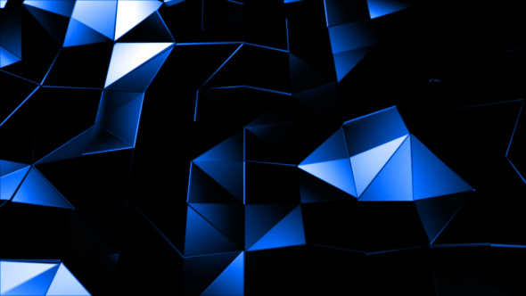 Triangle Polygons Loop Background Blue Version alt