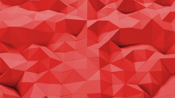 Red Polygonal Geometric Loop alt