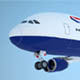 A-380 Giant aircraft British Airways low poly - 3DOcean Item for Sale