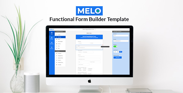 Melo Builder - Form Builder Interface HTML Template