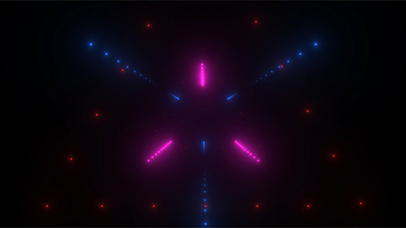 Neon Triangle Tunnel Loop