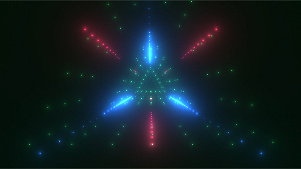 Neon Tunnel Loop Background