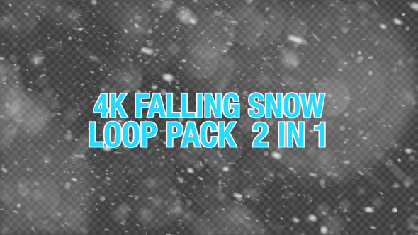4K Falling Snow Pack 2 in 1 alt