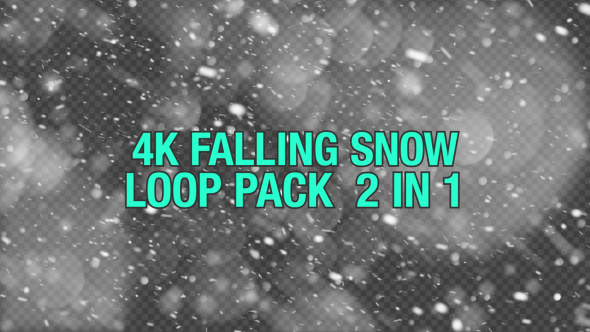 4K Falling Snow V2 Pack 2 in 1 alt