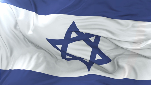 Flag of Israel Waving