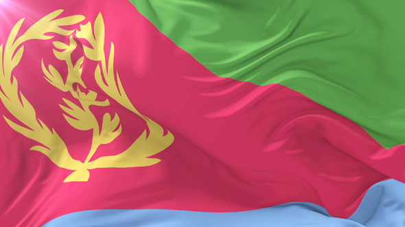 Flag of Eritrea Waving alt