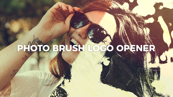 Intro Photo Brush Logo Opener