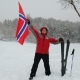 Happy Man Sport Fan Waving Flag of Norway Outdoors - VideoHive Item for Sale