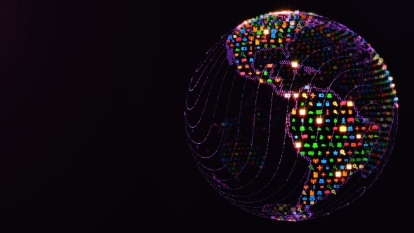 Color Apps World Globe Loopable Concept alt