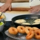 The Cook Rolls Out the Dough and Fry Donuts - VideoHive Item for Sale