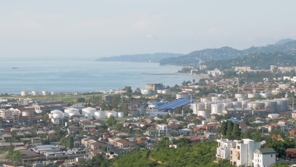 City on the Black Sea. View From the Cable Rope, Batumi, Georgia