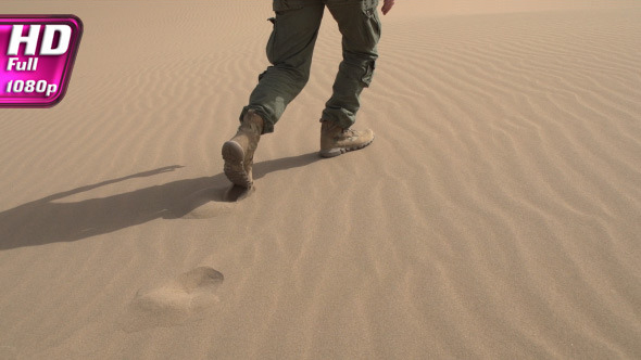 Soldier Moves on Dunes