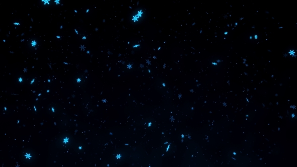 Falling Magic Snowflakes, Snow Background alt