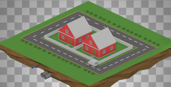 Isometric Two Houses alt