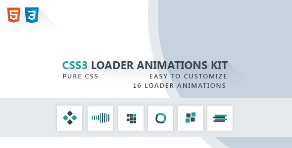 CSS3 Loader Animations Kit
