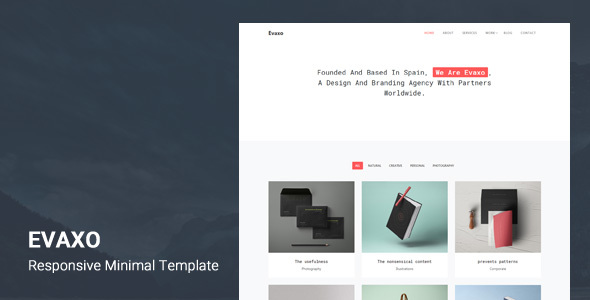 Evaxo - Responsive Minimal Template