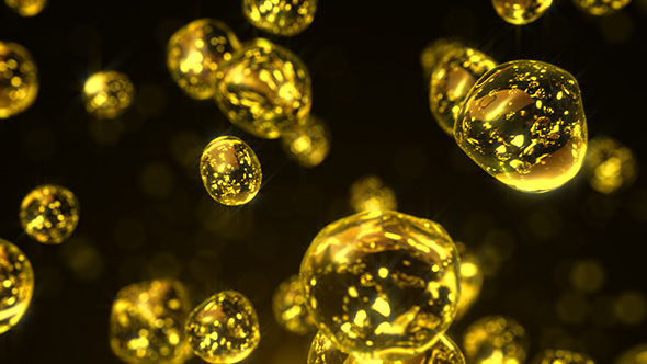 Gold Liquid Blobs
