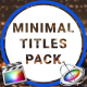 9 Minimal Titles Pack for FCPX - VideoHive Item for Sale