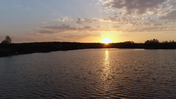 Lake at Sunset