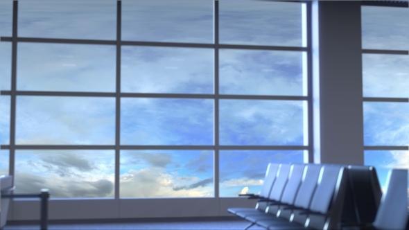 Airplane Landing at Barcelona International Airport Travelling To Spain alt