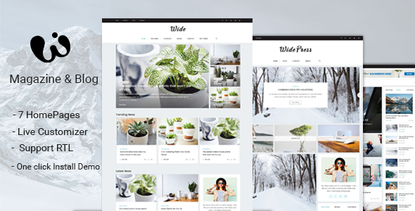 Wide – Magazine & Blog WordPress Themes