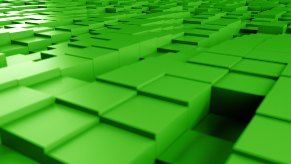 3D Green Cubes Seamless Background alt
