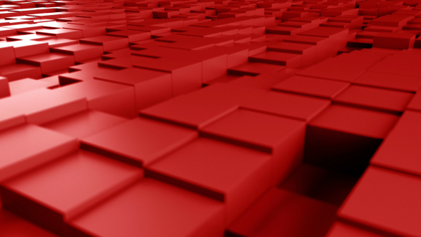 3D Red Cubes Seamless Background alt