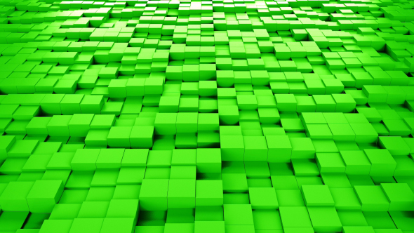 Green Cubes Background Loopable alt