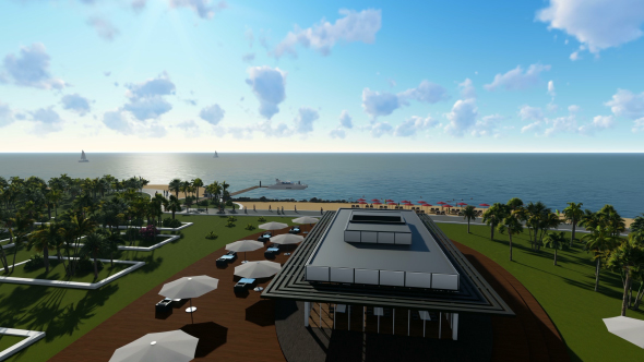 3D Beach and Sea alt