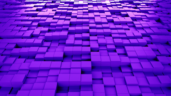 Purple Cubes Background Loopable