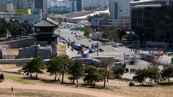 Timelapse Seoul Heunginjimun and Dongdaemun Design Plaza