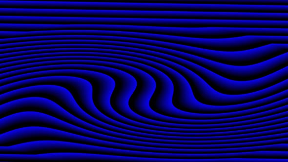 Abstract Blue Color Smooth Wavy Line Background