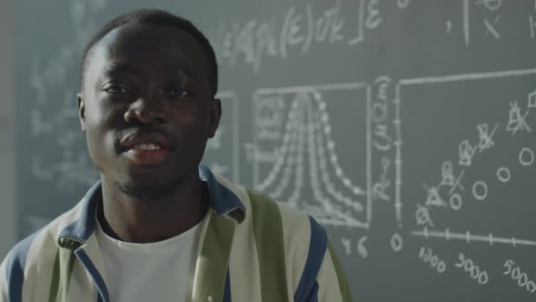 Portrait of African American Student in Classroom