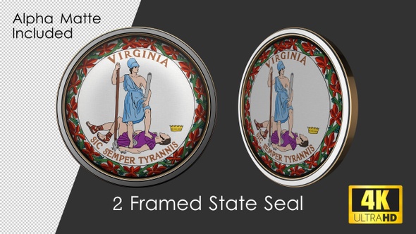 Framed Seal Of Virginia State