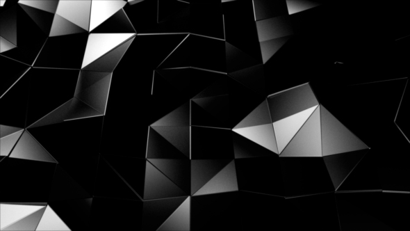 Triangle Polygons Loop Background Black Version alt