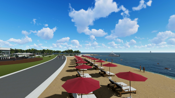 Umbrellas On The Beach