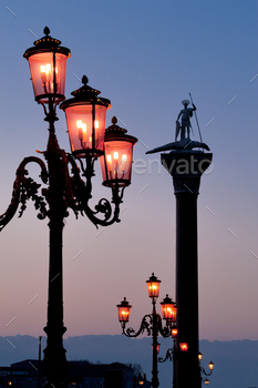  and famous Venetian street-lamps.