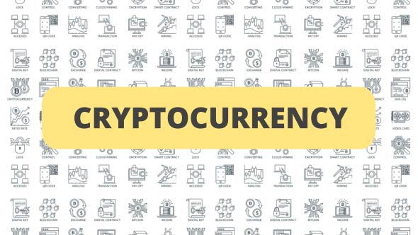 Cryptocurrency - Outline Icons