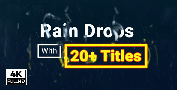 Rain Drops With Titles