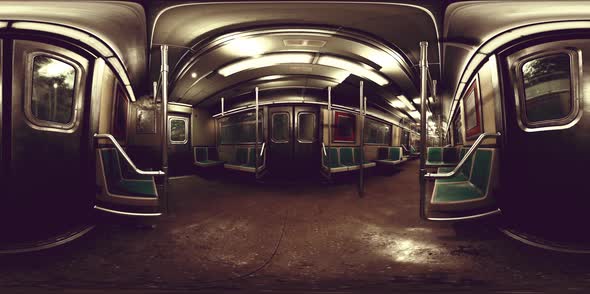 VR360 Old Underground Subway Metro Wagon alt
