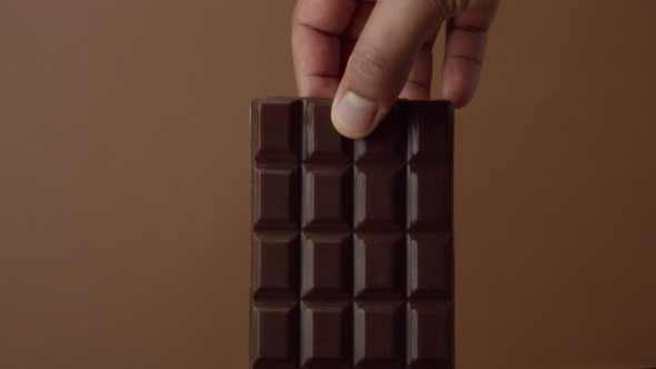 Black Chocolate Bar  Soaked in Liquid Chocolate